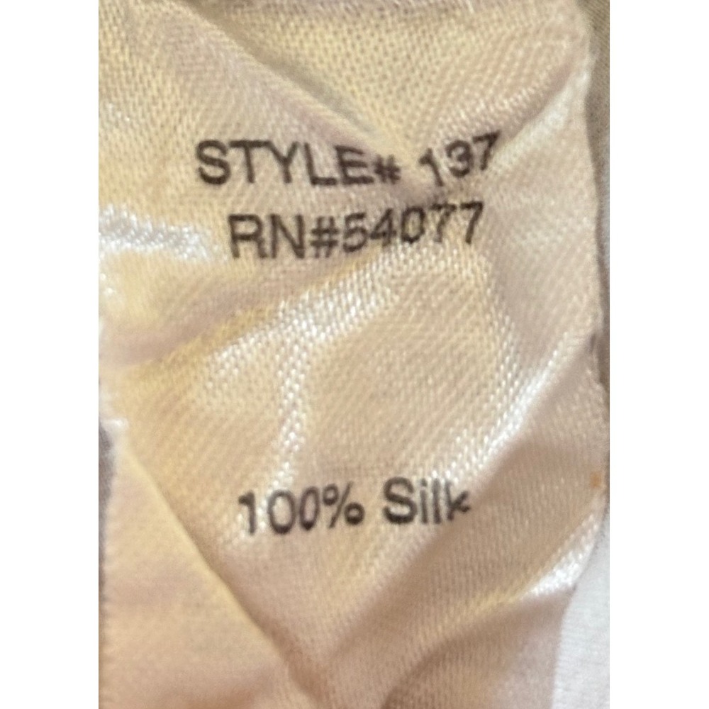 Cabi 137 Womens XS Black White Tie Dye Stripe‎ 100% Silk Oversized Blouse Top - Picture 4 of 5